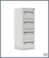 arquivo de a&ccedil;o - 4 gavetas