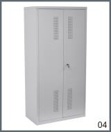 arm&aacute;rio de a&ccedil;o - 4 prateleiras