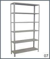 estante de a&ccedil;o - 6 prateleiras