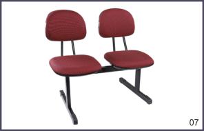 longarina secret&aacute;ria - 3 lugares - c/ arcos