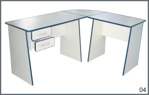 conjunto em l - p&eacute;s painel