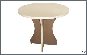 mesa de reuni&atilde;o redonda - p&eacute;s painel